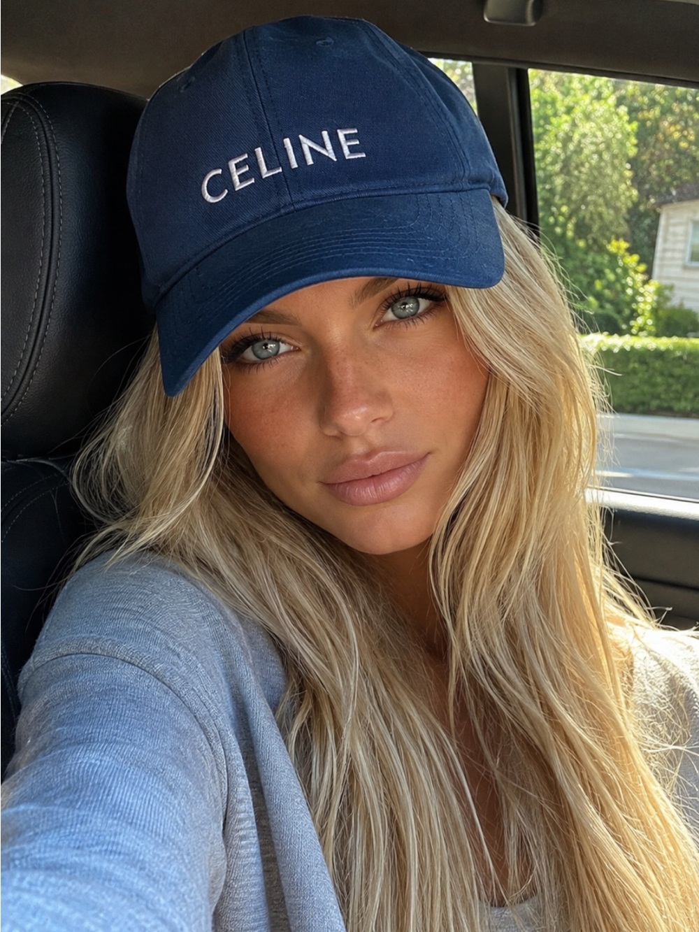 FASHION Navy Logo Baseball Cap